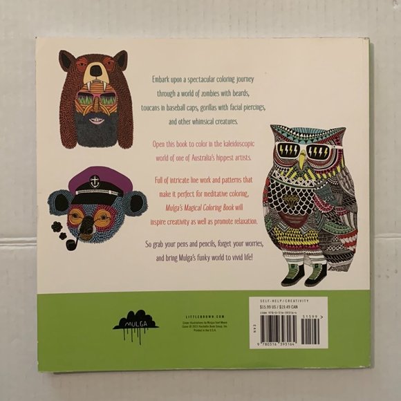 Coloring Books Adult Lot of 4 Fabulous Fashions Tropical World Sherlock Mulga's - Picture 7 of 16